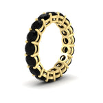 Load image into Gallery viewer, 5-carat-black-diamond-eternity-band-ring-in-yellow-gold-FD11249ROBGBLACKANGLE2-5.00CT-NL-YG
