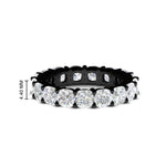 Load image into Gallery viewer, 5-carat-cushion-cut-diamond-eternity-wedding-ring-in-black-gold-FDEWB9296CU-5.00CT-NL-BG-HW
