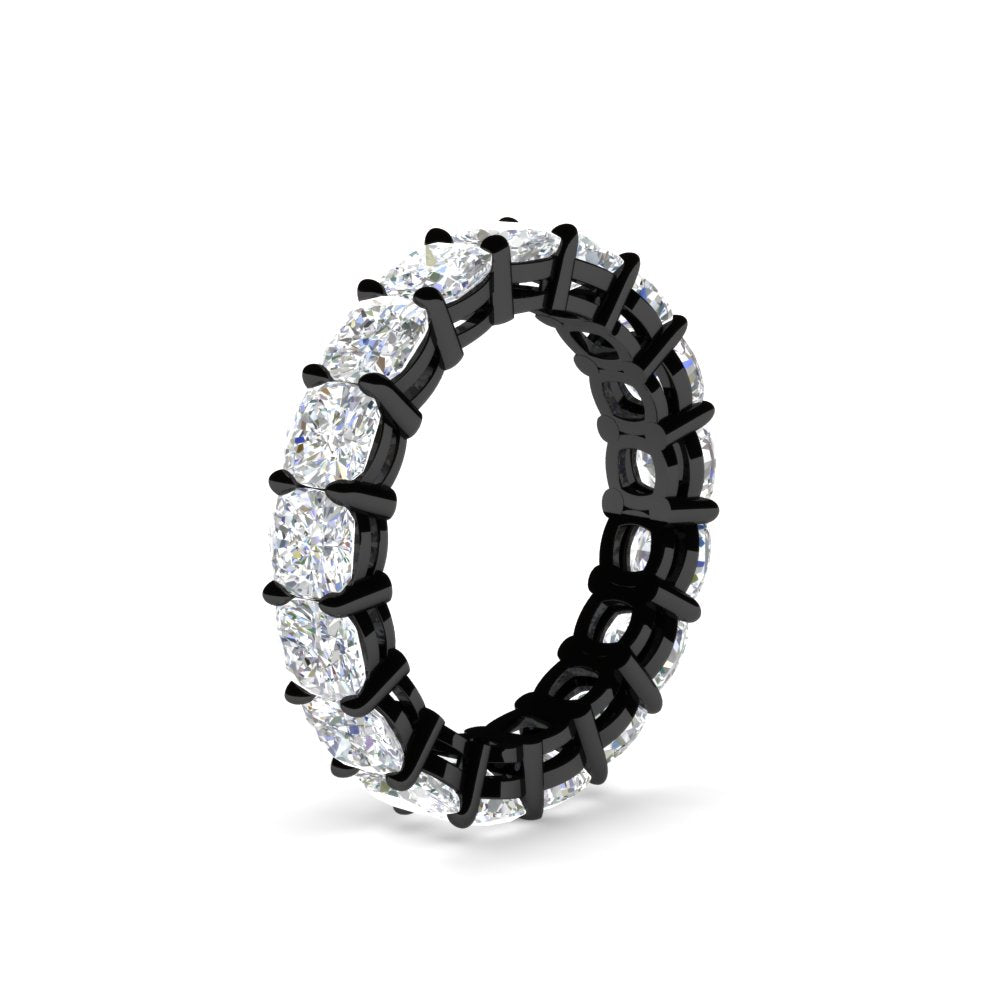 5-carat-cushion-cut-diamond-eternity-wedding-ring-in-black-gold-FDEWB9296CUANGLE2-5.00CT-NL-BG