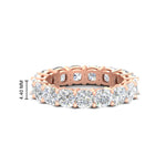 Load image into Gallery viewer, 5-carat-cushion-cut-diamond-eternity-wedding-ring-in-rose-gold-FDEWB9296CU-5.00CT-NL-RG-HW
