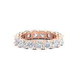 Load image into Gallery viewer, 5-carat-cushion-cut-diamond-eternity-wedding-ring-in-rose-gold-FDEWB9296CU-5.00CT-NL-RG

