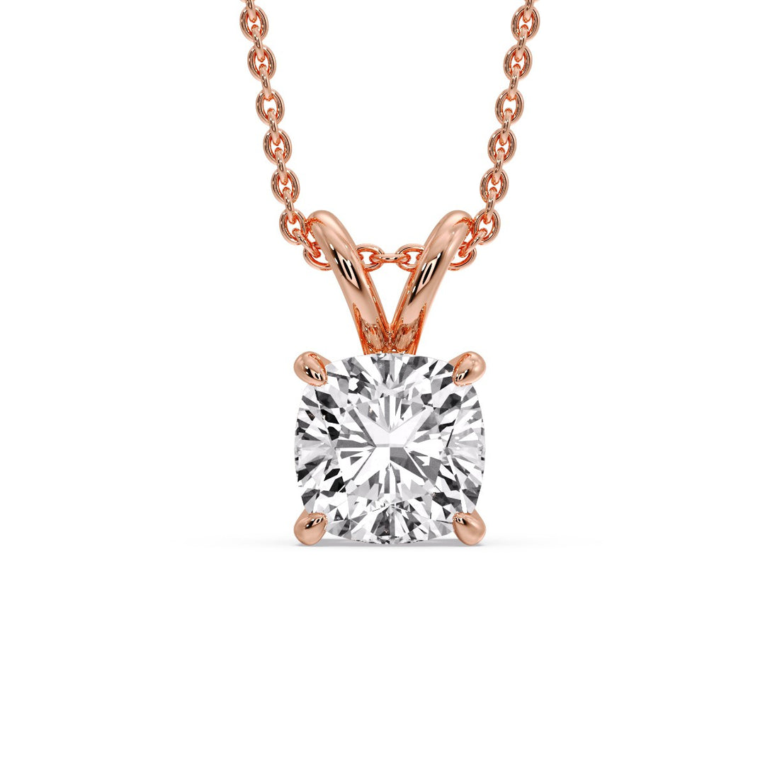 Cushion Cut Solitaire Pendant