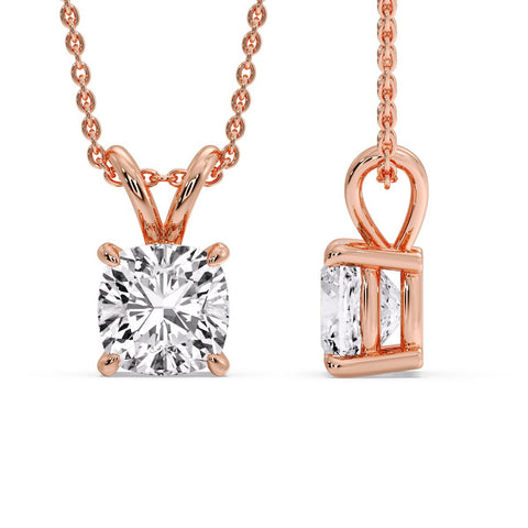Cushion Cut Solitaire Pendant