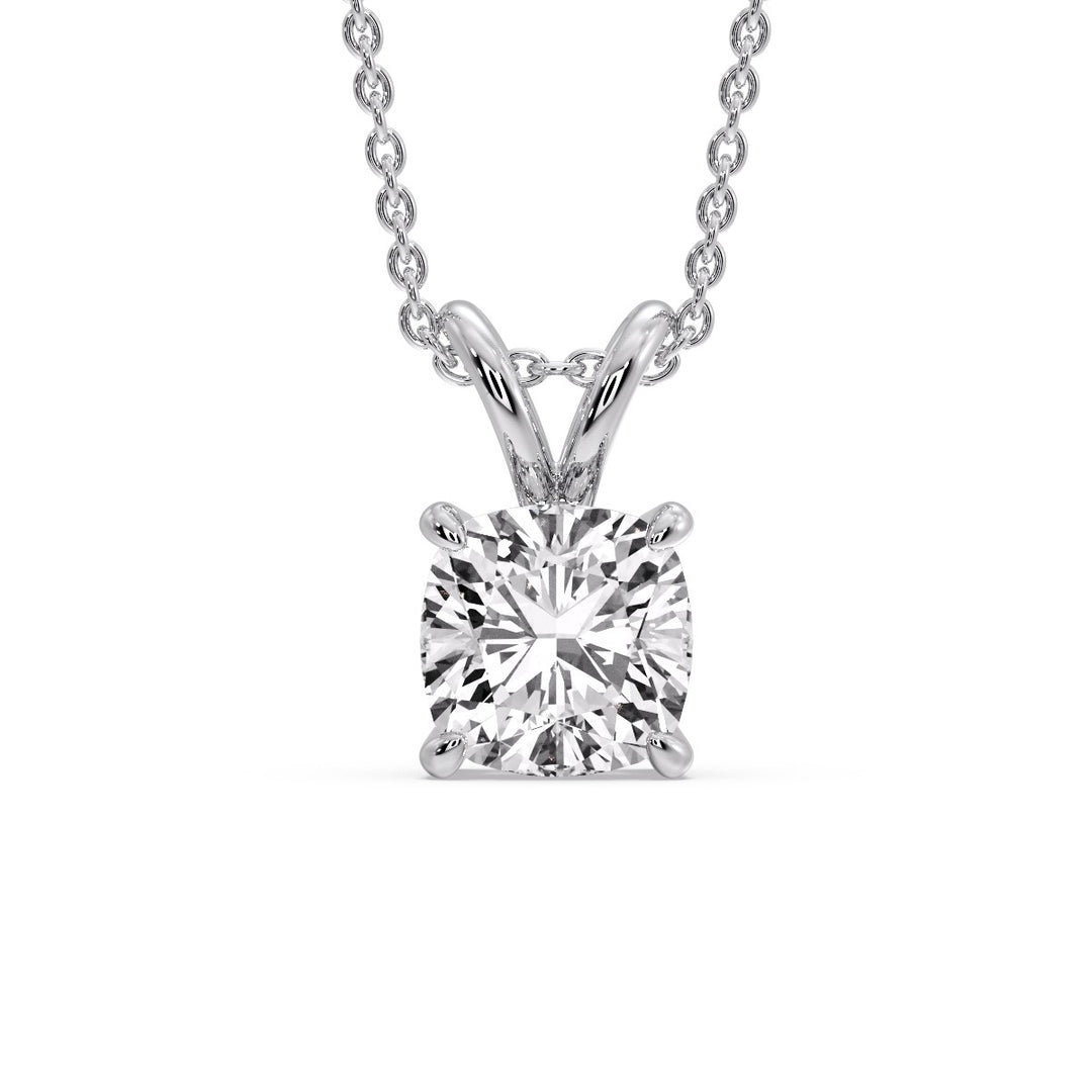 Cushion Cut Solitaire Pendant