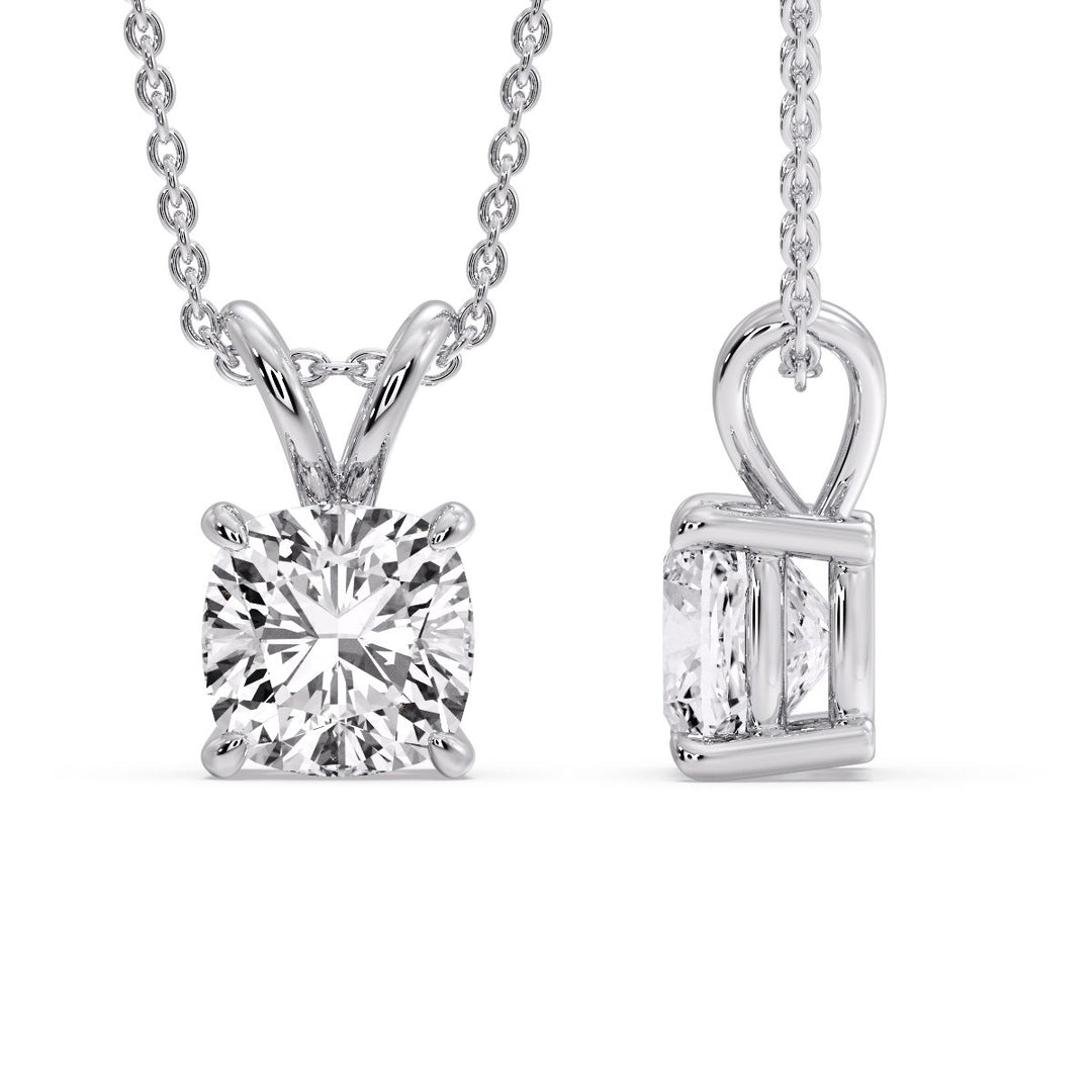Cushion Cut Solitaire Pendant