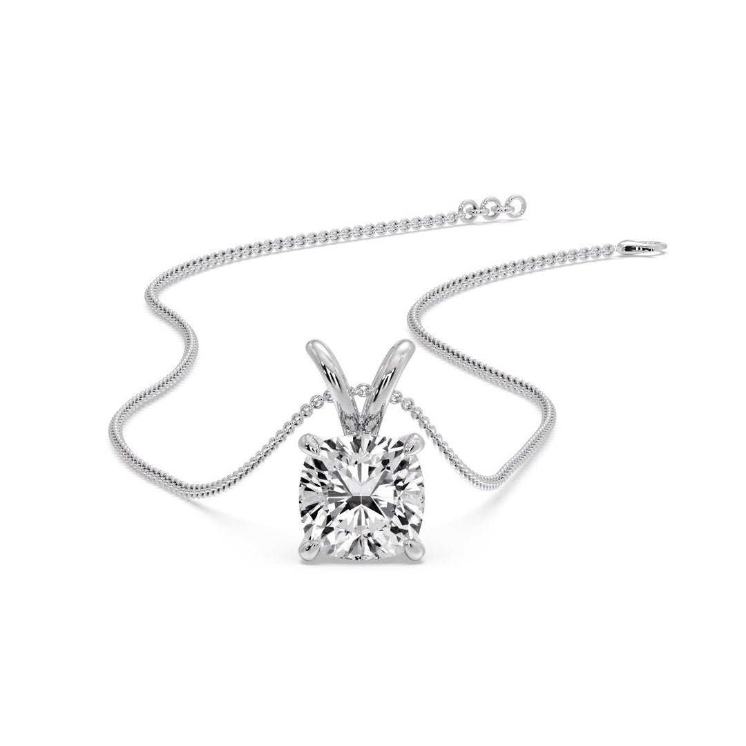 Cushion Cut Solitaire Pendant