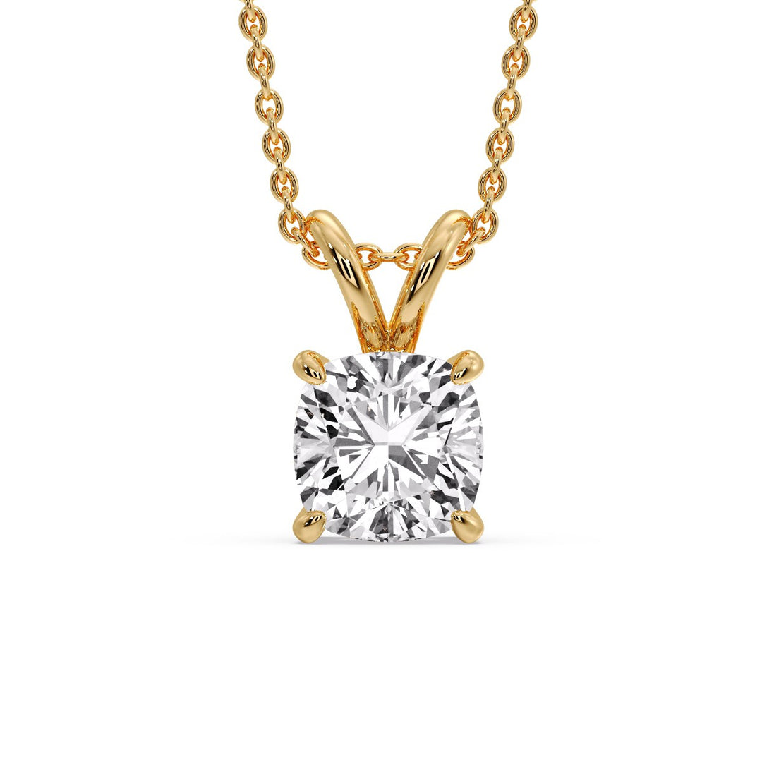 Cushion Cut Solitaire Pendant