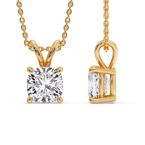 Cushion Cut Solitaire Pendant