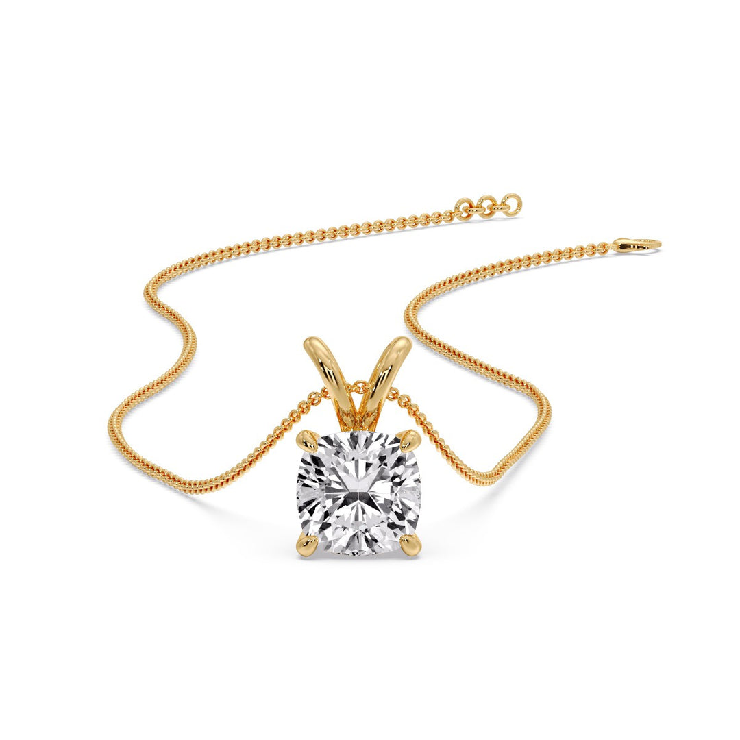Cushion Cut Solitaire Pendant