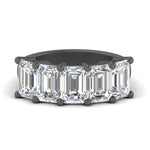 Load image into Gallery viewer, Emerald Cut Five Stone Diamond Anniversary Ring
