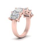 Load image into Gallery viewer, Emerald Cut Five Stone Diamond Anniversary Ring

