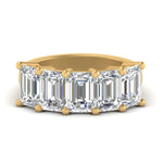 Load image into Gallery viewer, Emerald Cut Five Stone Diamond Anniversary Ring
