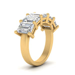 Load image into Gallery viewer, Emerald Cut Five Stone Diamond Anniversary Ring
