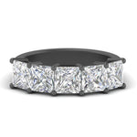 Load image into Gallery viewer, 5-carat-diamond-wedding-band-princess-cut-in-black-gold-FD8008PRB-5.00CT-NL-BG.jpg
