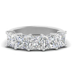 Load image into Gallery viewer, 5-carat-diamond-wedding-band-princess-cut-in-white-gold-FD8008PRB-5.00CT-NL-WG.jpg
