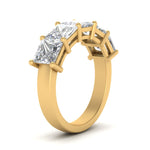 Load image into Gallery viewer, 5-carat-diamond-wedding-band-princess-cut-in-yellow-gold-FD8008PRB-5.00CT-NL-YG.jpg
