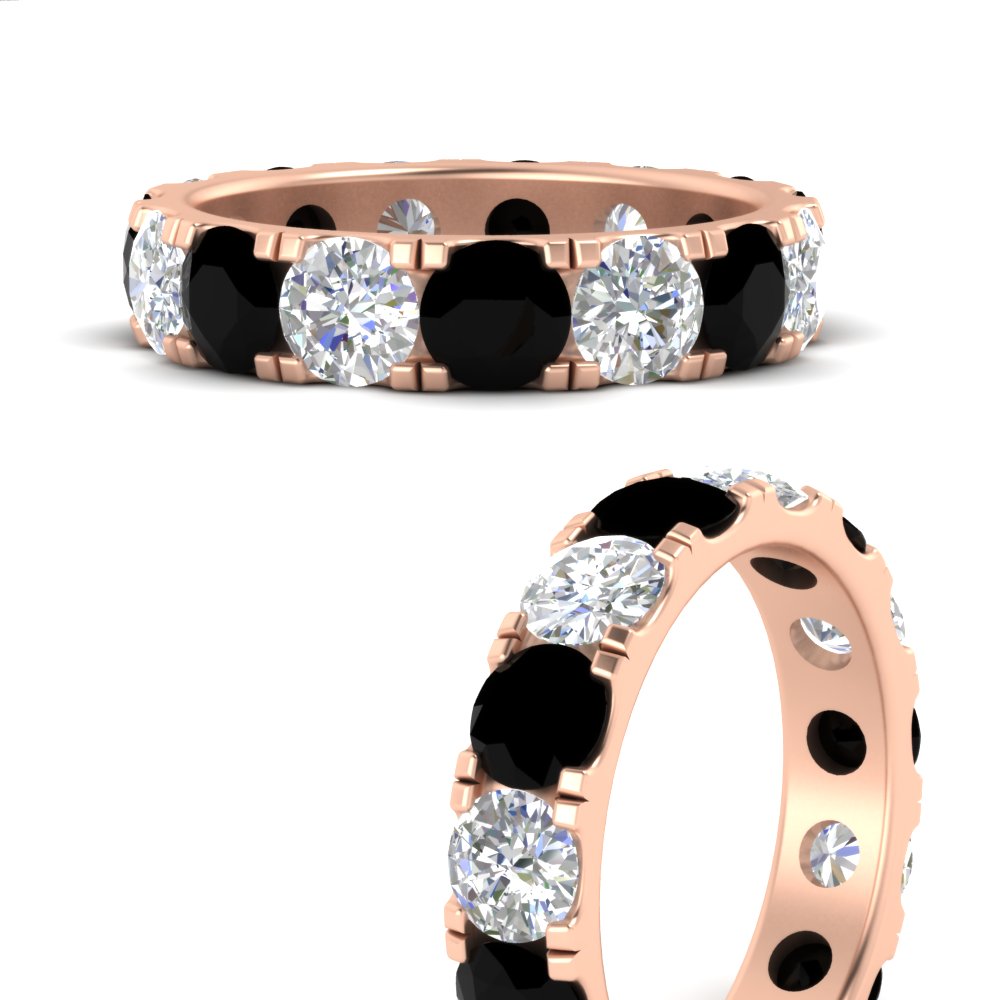 5 Carat Double Prong Eternity Wedding Band Diamond