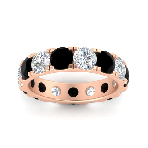 5-carat-double-prong-eternity-diamond-and-black-diamond-wedding-band-in-rose-gold-FDEWB8371GBLACKANGLE5-5.00CT-NL-RG