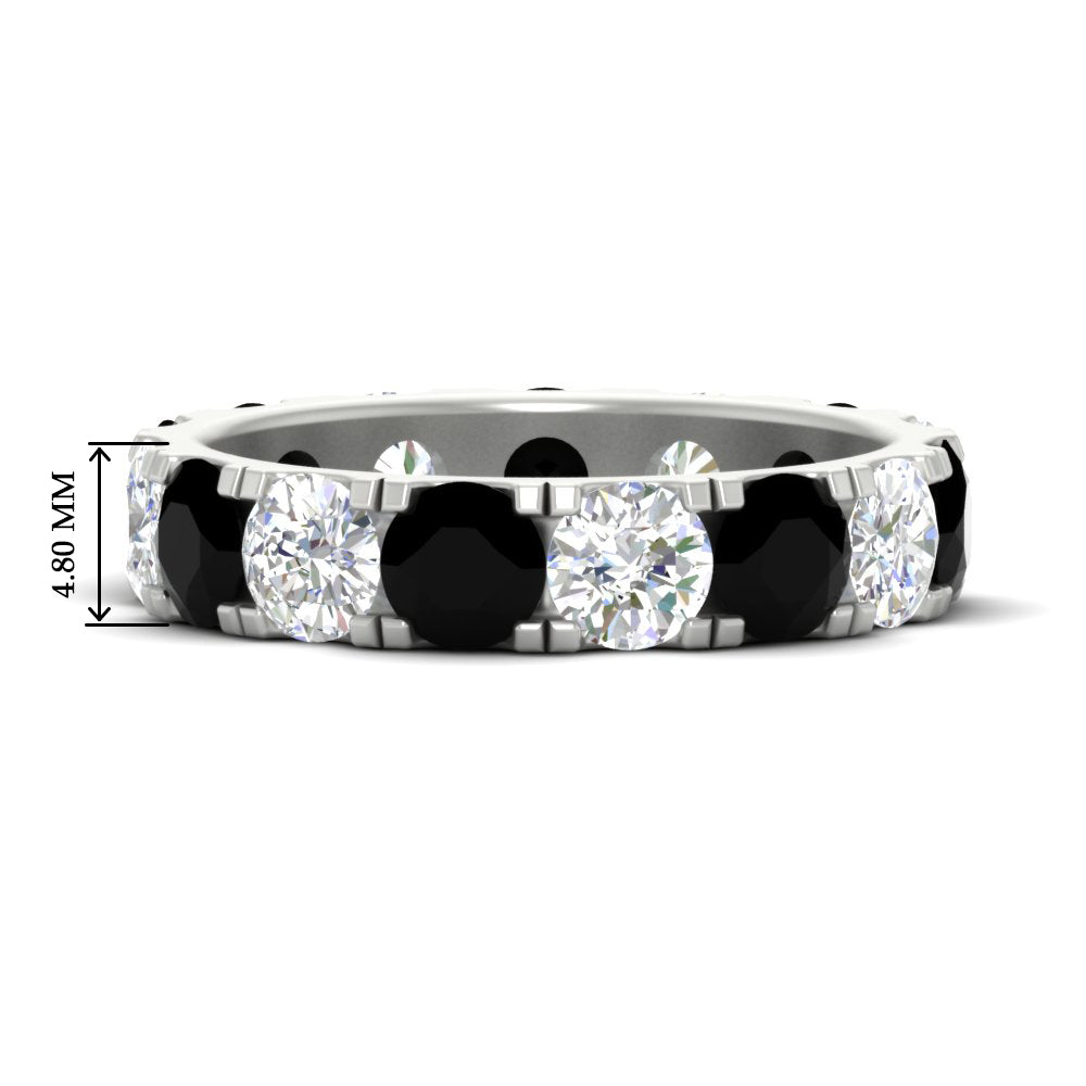 5 Carat Double Prong Eternity Wedding Band Diamond
