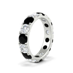 Load image into Gallery viewer, 5 Carat Double Prong Eternity Wedding Band Diamond
