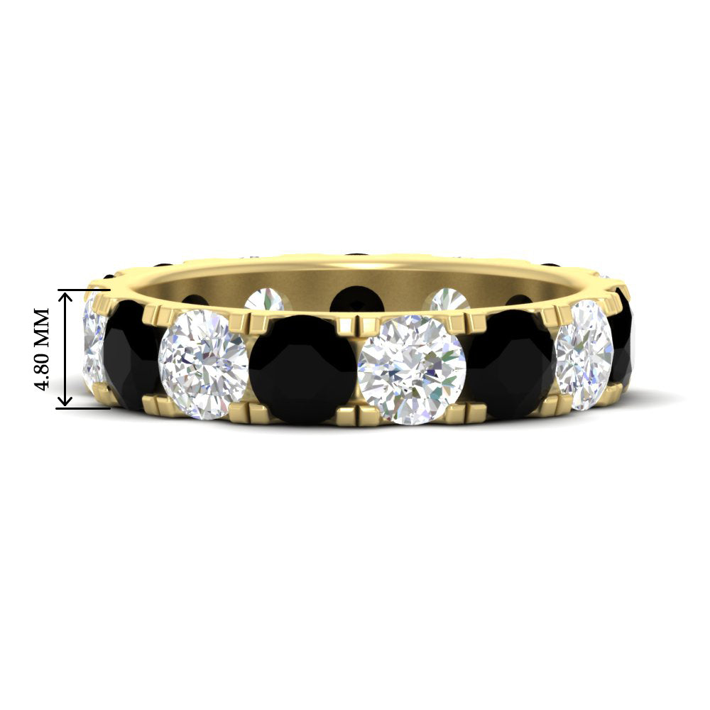 5 Carat Double Prong Eternity Wedding Band Diamond