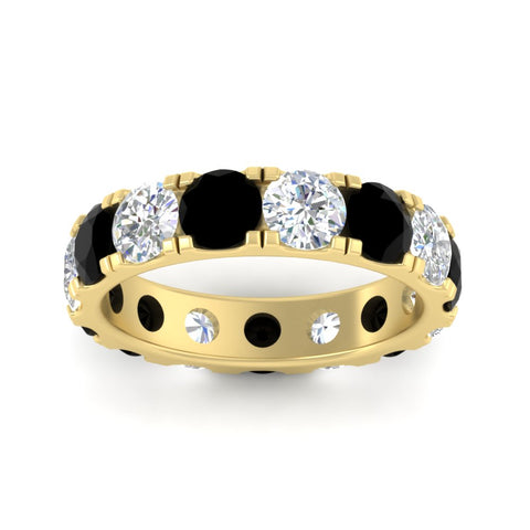 5-carat-double-prong-eternity-diamond-and-black-diamond-wedding-band-in-yellow-gold-FDEWB8371GBLACKANGLE5-5.00CT-NL-YG