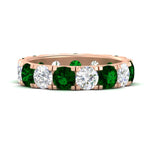 Load image into Gallery viewer, 5 Carat Double Prong Eternity Wedding Band Diamond
