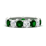 Load image into Gallery viewer, 5 Carat Double Prong Eternity Wedding Band Diamond
