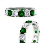 Load image into Gallery viewer, 5 Carat Double Prong Eternity Wedding Band Diamond
