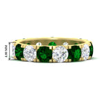 Load image into Gallery viewer, 5 Carat Double Prong Eternity Wedding Band Diamond
