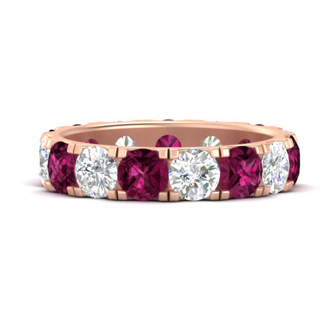 5-carat-double-prong-eternity-diamond-and-pink-sapphire-wedding-band-in-rose-gold-FDEWB8371GSADRPI-5.00CT-NL-RG