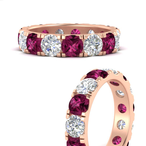 5-carat-double-prong-eternity-diamond-and-pink-sapphire-wedding-band-in-rose-gold-FDEWB8371GSADRPIANGLE3-5.00CT-NL-RG