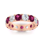 Load image into Gallery viewer, 5 Carat Double Prong Eternity Wedding Band Diamond
