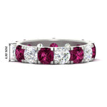 Load image into Gallery viewer, 5 Carat Double Prong Eternity Wedding Band Diamond
