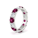 Load image into Gallery viewer, 5 Carat Double Prong Eternity Wedding Band Diamond
