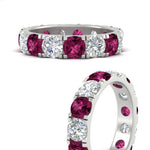 Load image into Gallery viewer, 5 Carat Double Prong Eternity Wedding Band Diamond
