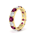 Load image into Gallery viewer, 5 Carat Double Prong Eternity Wedding Band Diamond
