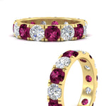 Load image into Gallery viewer, 5 Carat Double Prong Eternity Wedding Band Diamond
