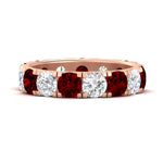 Load image into Gallery viewer, 5 Carat Double Prong Eternity Wedding Band Diamond
