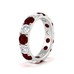 Load image into Gallery viewer, 5 Carat Double Prong Eternity Wedding Band Diamond
