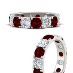 Load image into Gallery viewer, 5 Carat Double Prong Eternity Wedding Band Diamond
