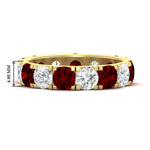 Load image into Gallery viewer, 5 Carat Double Prong Eternity Wedding Band Diamond
