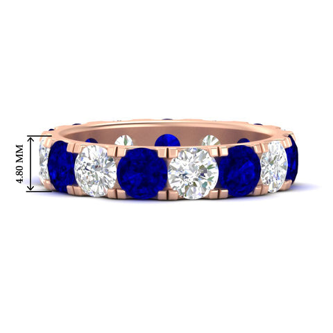 5-carat-double-prong-eternity-diamond-and-sapphire-wedding-band-in-rose-gold-FDEWB8371GSABL-5.00CT-NL-RG-HW