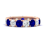 Load image into Gallery viewer, 5 Carat Double Prong Eternity Wedding Band Diamond
