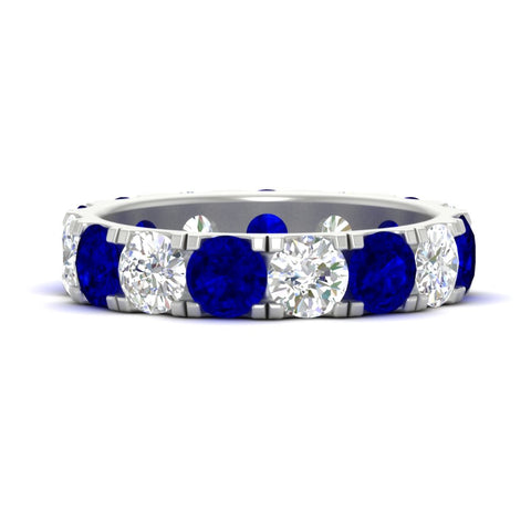 5-carat-double-prong-eternity-diamond-and-sapphire-wedding-band-in-white-gold-FDEWB8371GSABL-5.00CT-NL-WG