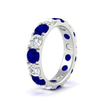 Load image into Gallery viewer, 5 Carat Double Prong Eternity Wedding Band Diamond
