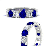 Load image into Gallery viewer, 5 Carat Double Prong Eternity Wedding Band Diamond
