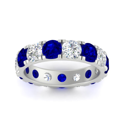 5-carat-double-prong-eternity-diamond-and-sapphire-wedding-band-in-white-gold-FDEWB8371GSABLANGLE5-5.00CT-NL-WG