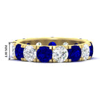 Load image into Gallery viewer, 5 Carat Double Prong Eternity Wedding Band Diamond
