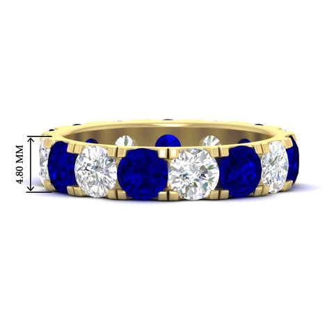 5-carat-double-prong-eternity-diamond-and-sapphire-wedding-band-in-yellow-gold-FDEWB8371GSABL-5.00CT-NL-YG-HW